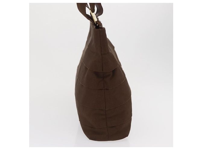 Borsa Vara in tela Salvatore Ferragamo Marrone - vista 4