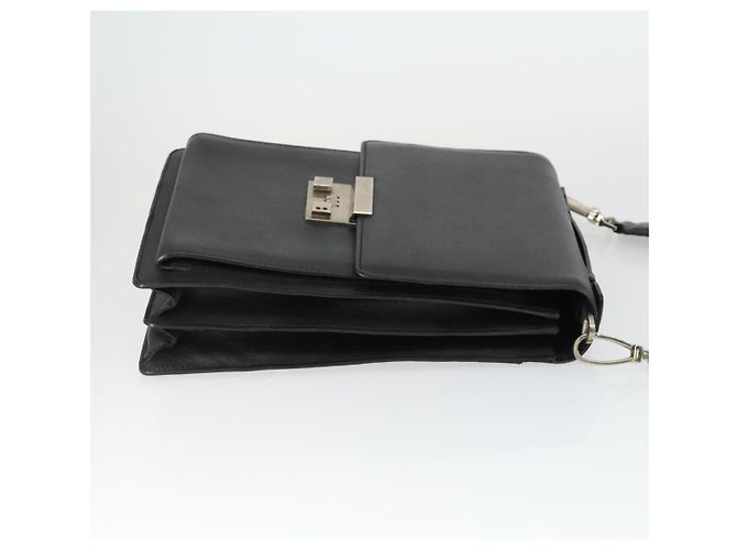 Bally Vintage Schultertasche aus Leder Schwarz - Ansicht 3