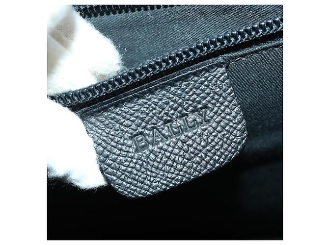 Bally Vintage Schultertasche aus Leder Schwarz - Ansicht 6