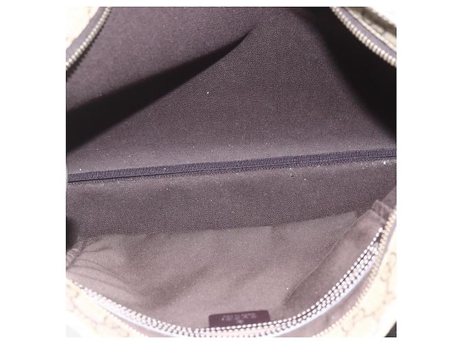 Sac Messenger Gucci à fermeture éclair en toile enduite GG Large Beige - vue 5