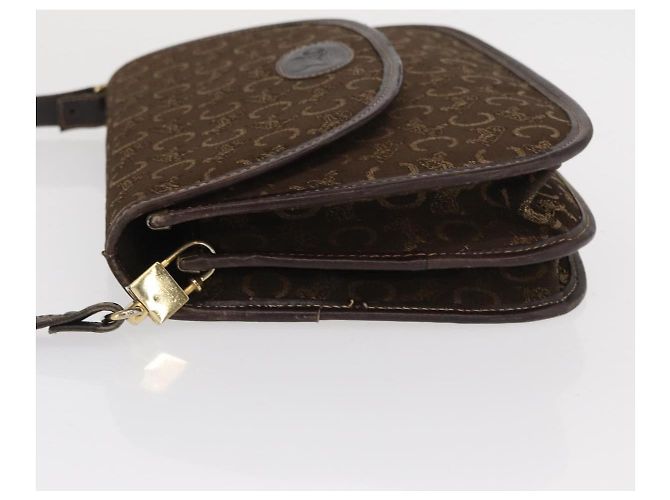 Céline Borsa a spalla Celine C Sulky in tela Marrone - vista 4