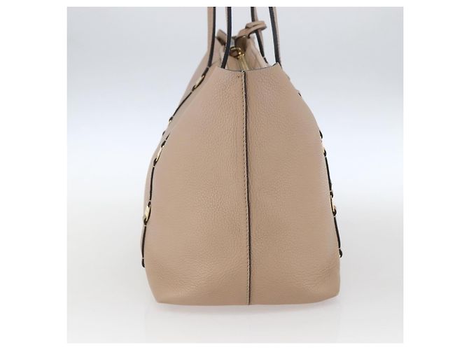 Bolsa Vala de couro Salvatore Ferragamo Bege - vista 4