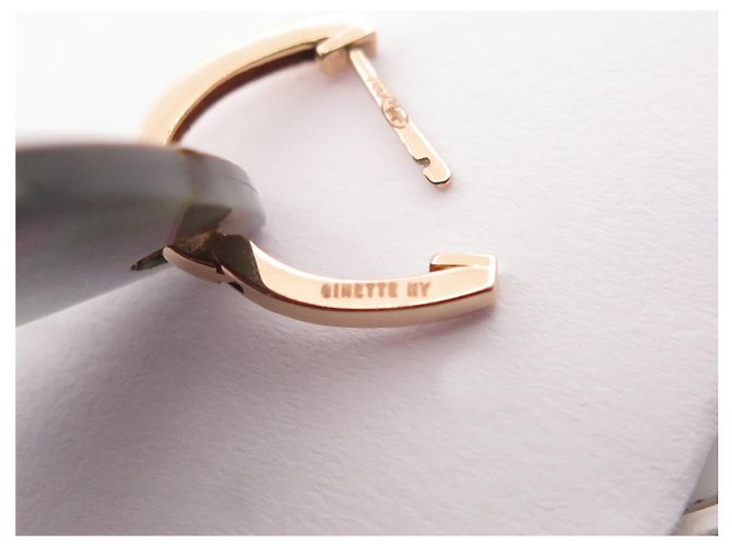 NUOVE ORECCHINI GINETTE NY MY BLISS BOBLINB2 IN ORO ROSA 18K E MADREPERLA D'oro - vista 5