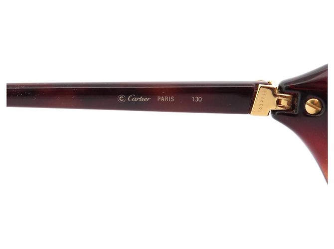 NEUE VINTAGE CARTIER MUST FRISSON BRAUNE SONNENBRILLE - Ansicht 10