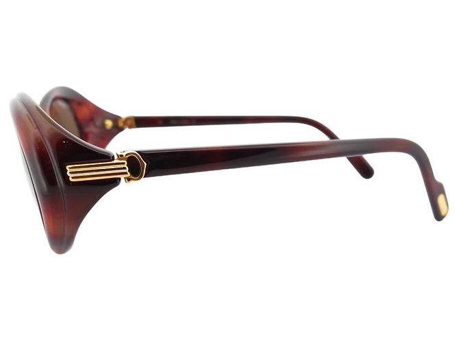 NEUE VINTAGE CARTIER MUST FRISSON BRAUNE SONNENBRILLE - Ansicht 2