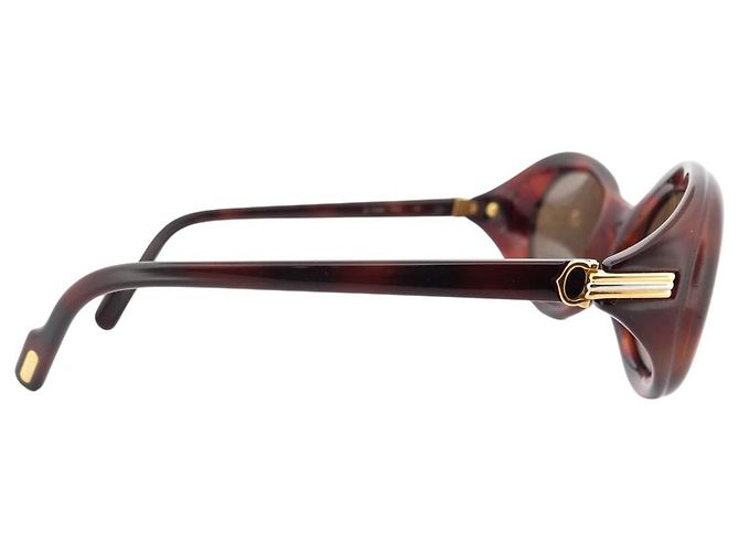 NEUE VINTAGE CARTIER MUST FRISSON BRAUNE SONNENBRILLE - Ansicht 3