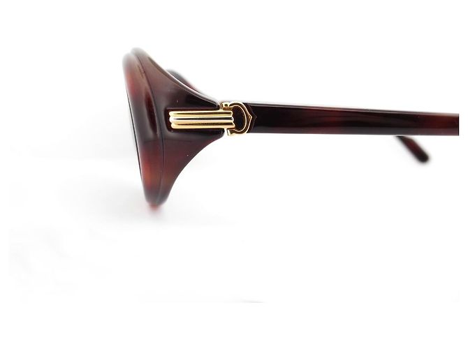 NEUE VINTAGE CARTIER MUST FRISSON BRAUNE SONNENBRILLE - Ansicht 6