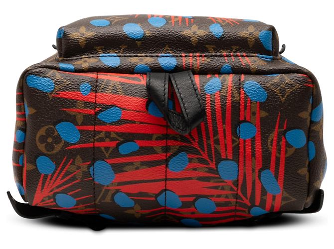 Zaino Palm Springs PM Monogram Jungle Dots di Louis Vuitton Marrone - vista 3