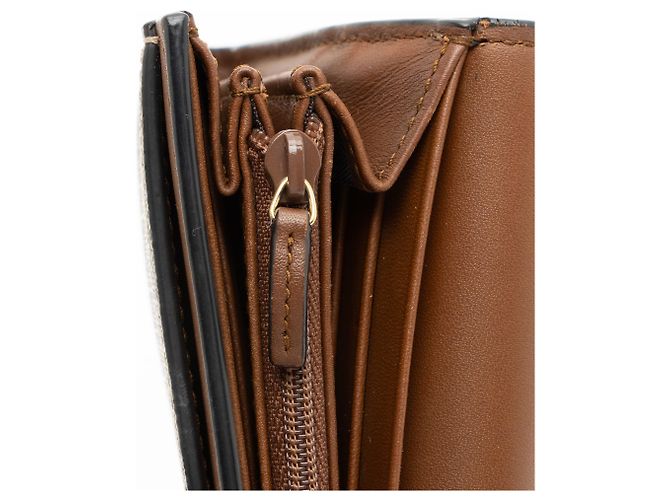 Cartera de cadena Padlock en piel de ternera GG Supreme de Gucci Castaño Beige - vista 10