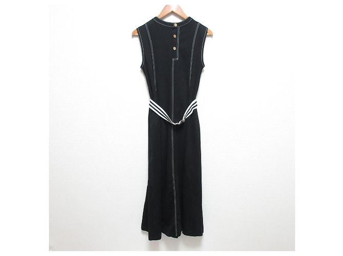 Autre Marque Vestido sin mangas de jersey Negro - vista 2