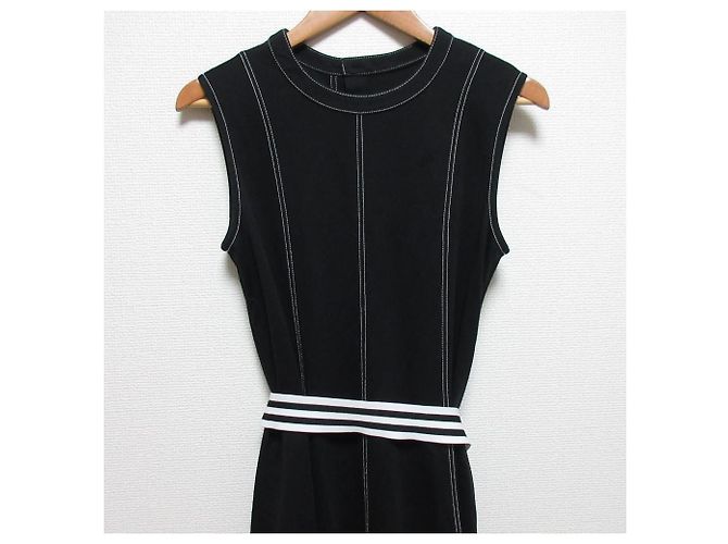 Autre Marque Vestido sin mangas de jersey Negro - vista 3