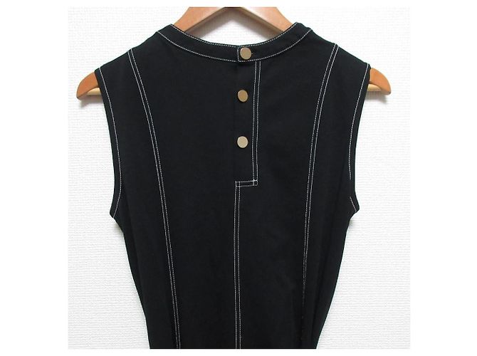 Autre Marque Vestido sin mangas de jersey Negro - vista 4