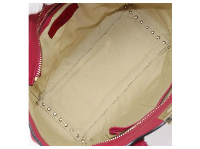 Borsa Valentino Garavani Rockstud in pelle rigida piccola Rosa - vista 5
