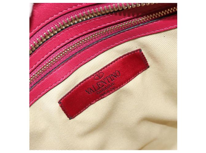 Borsa Valentino Garavani Rockstud in pelle rigida piccola Rosa - vista 6