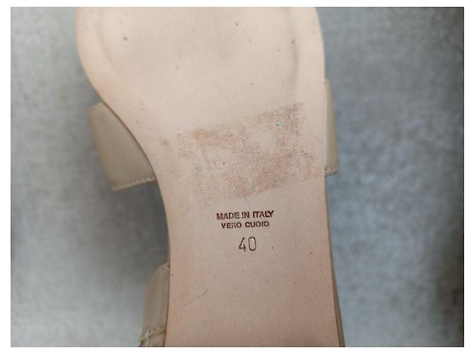 Laurence Dacade Sandalen aus Leder Beige Größe 40 - Ansicht 11