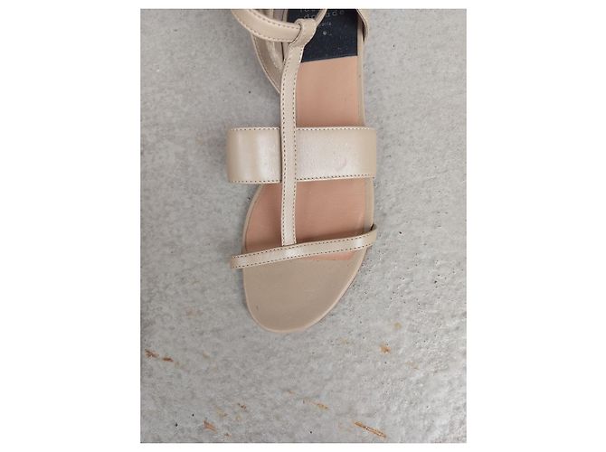 Laurence Dacade Sandalen aus Leder Beige Größe 40 - Ansicht 4