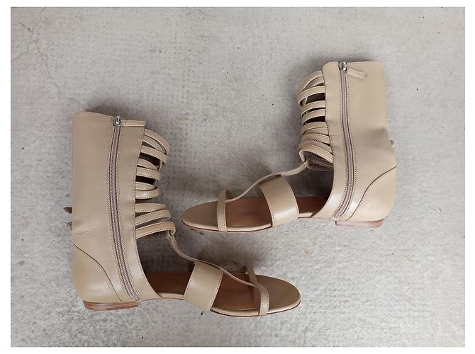 Laurence Dacade Sandalen aus Leder Beige Größe 40 - Ansicht 5