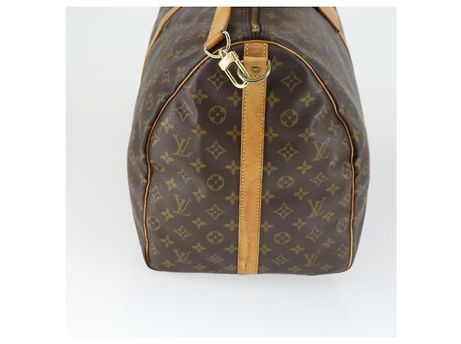 Borsa Keepall Bandoulière Louis Vuitton Monogram Canvas 60 Marrone - vista 4
