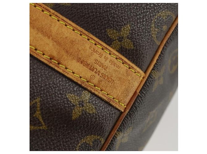 Borsa Keepall Bandoulière Louis Vuitton Monogram Canvas 60 Marrone - vista 6