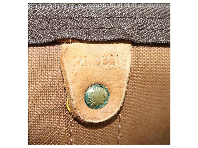 Borsa Keepall Bandoulière Louis Vuitton Monogram Canvas 60 Marrone - vista 7