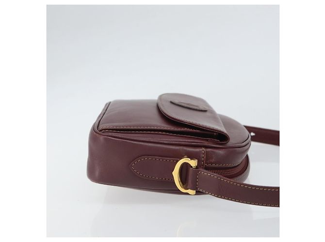 Borsa a Spalla Must de Cartier in Pelle Bordò - vista 3