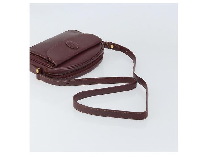 Borsa a Spalla Must de Cartier in Pelle Bordò - vista 7
