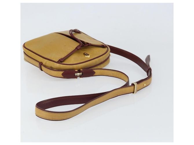Borsa a tracolla in pelle Must de Cartier con frange Giallo - vista 7