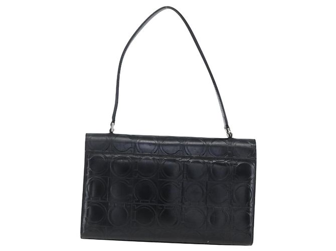 Borsa Gancini in pelle Salvatore Ferragamo Nero - vista 2