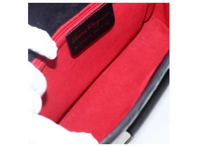 Borsa Gancini in pelle Salvatore Ferragamo Nero - vista 5