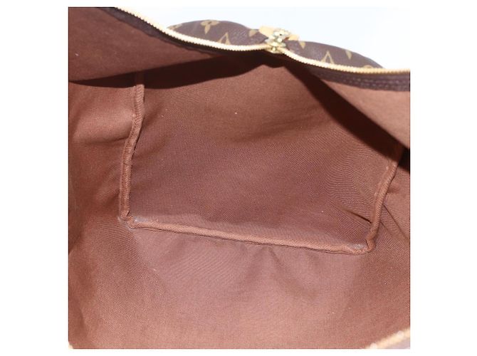 Borsa Keepall Louis Vuitton in tela Monogram 60 Marrone - vista 5