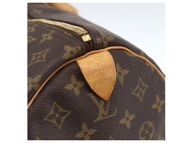 Borsa Keepall Louis Vuitton in tela Monogram 60 Marrone - vista 6