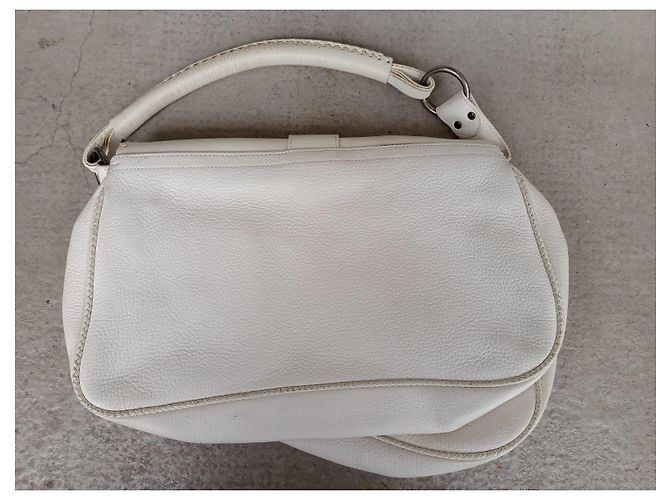 Borsa Dior Gaucho in pelle bianca Bianco - vista 17