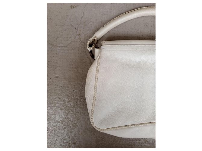 Borsa Dior Gaucho in pelle bianca Bianco - vista 18