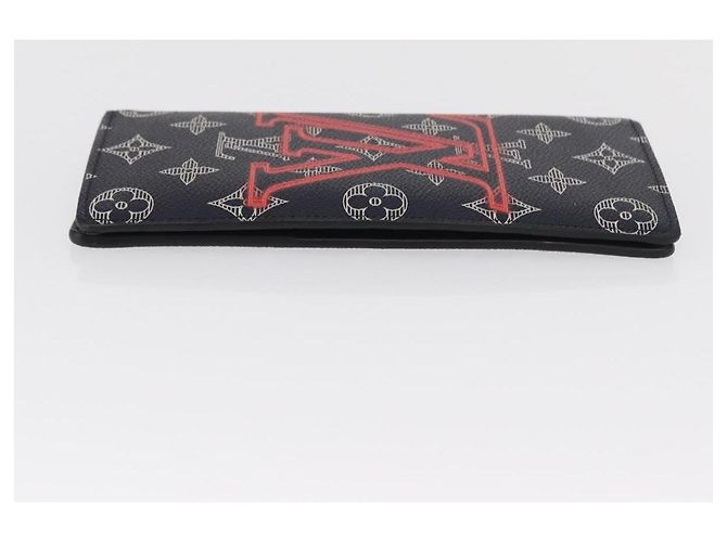 Billetera bifold larga Brazza Louis Vuitton Monogram Comics Azul marino - vista 3