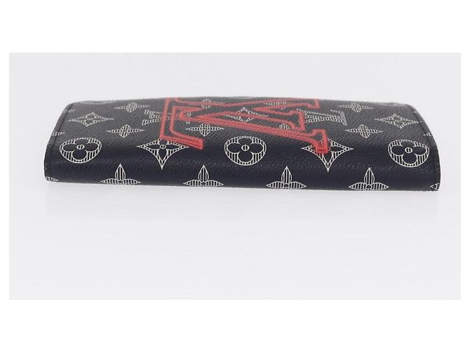 Billetera bifold larga Brazza Louis Vuitton Monogram Comics Azul marino - vista 4