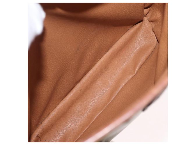 Céline Borsa tote Macadam vintage Celine in tela e pelle Beige - vista 5