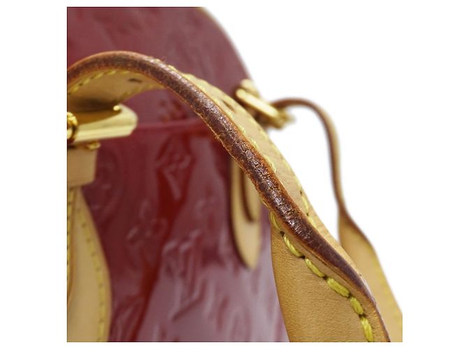 Summit Borsa Tote Louis Vuitton Monogram Vernis Pomme d'Amour Rosso - vista 12