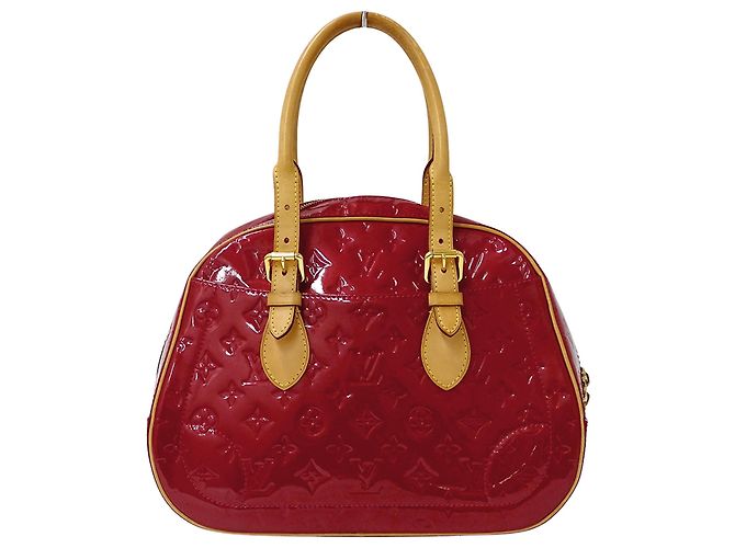 Summit Borsa Tote Louis Vuitton Monogram Vernis Pomme d'Amour Rosso - vista 2