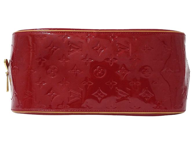 Summit Borsa Tote Louis Vuitton Monogram Vernis Pomme d'Amour Rosso - vista 3