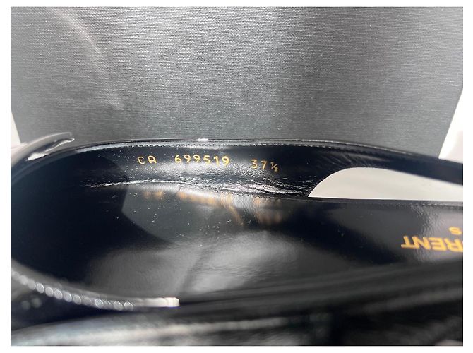 Saint Laurent Maxine Ballerine Slingback in Pelle Vernice Nera Nero - vista 4