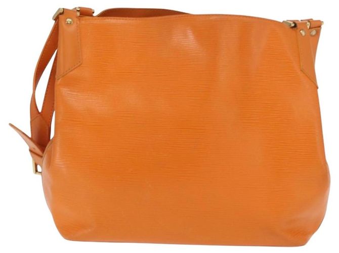 Borsa Louis Vuitton Mandara in pelle Epi MM Arancione - vista 2