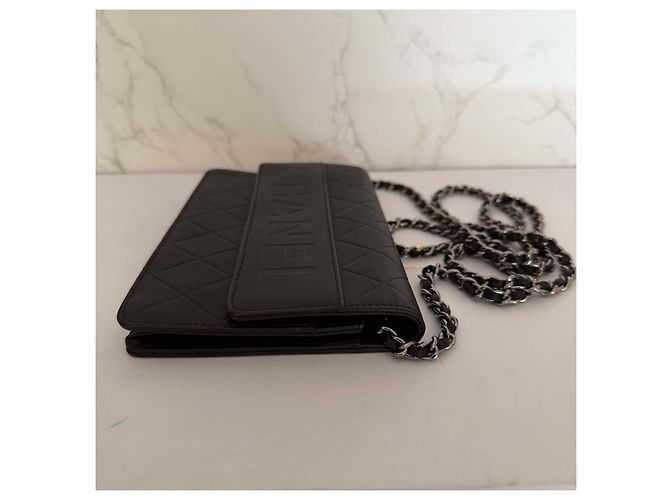 Timeless Chanel WOC in rilievo Chanel Nero - vista 12
