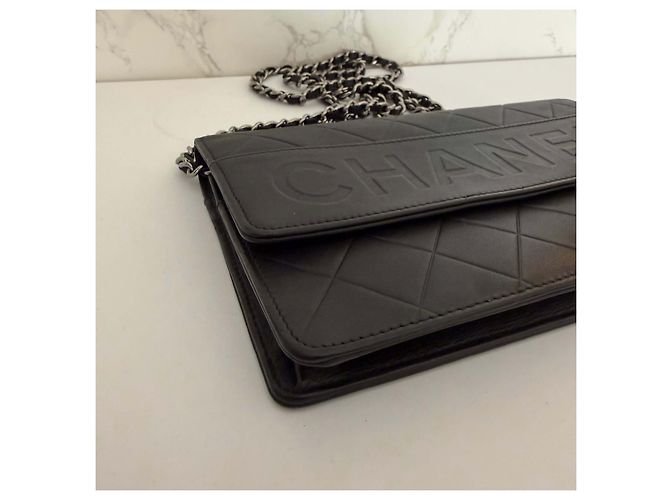 Timeless Chanel WOC in rilievo Chanel Nero - vista 13
