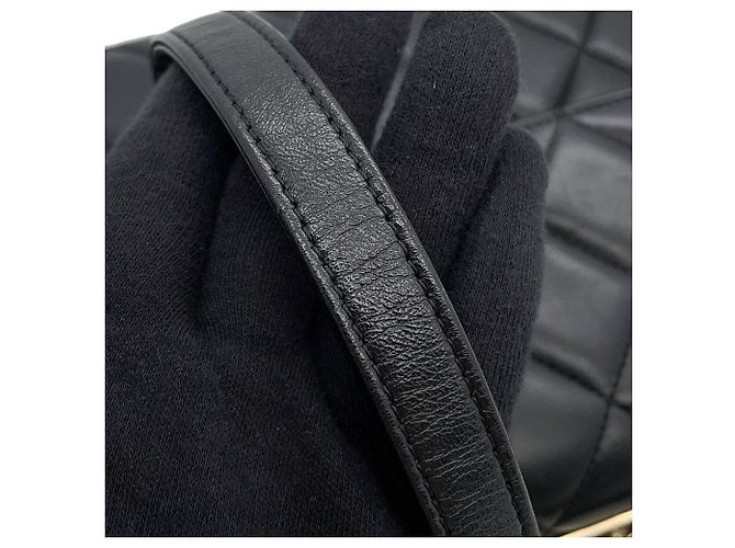 Borsa Chanel Coco Mark Matelassé Trendy CC Nero - vista 14