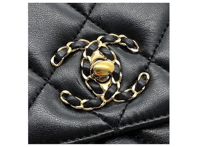Borsa Chanel Coco Mark Matelassé Trendy CC Nero - vista 7