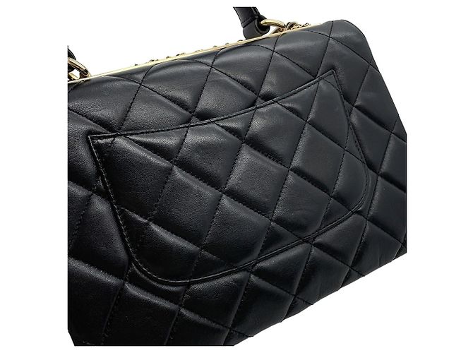Borsa Chanel Coco Mark Matelassé Trendy CC Nero - vista 9