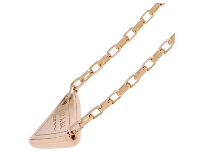 Collana Pendente Mini Triangolo Prada in Oro Rosa 18K - vista 2