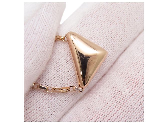 Collana Pendente Mini Triangolo Prada in Oro Rosa 18K - vista 6