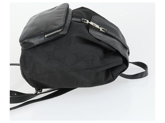Gucci Vintage Jackie Backpack GG Canvas Medium Black - view 3