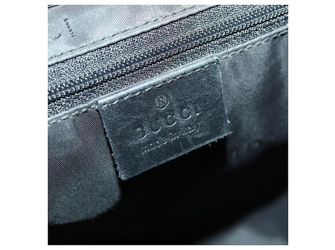 Gucci Vintage Jackie Backpack GG Canvas Medium Black - view 6